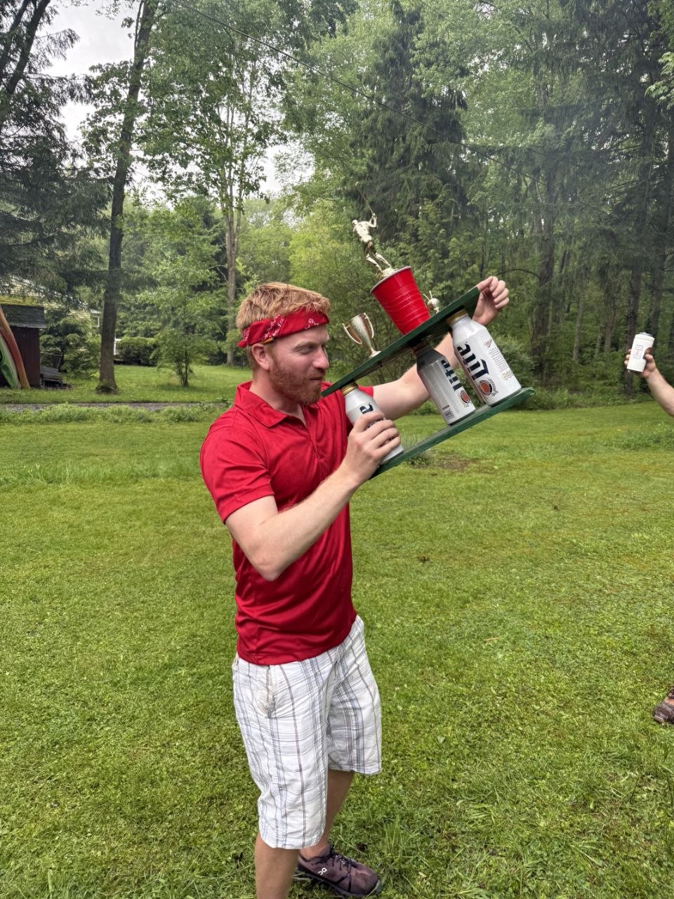 Wedge Zeppelin trophy celebration